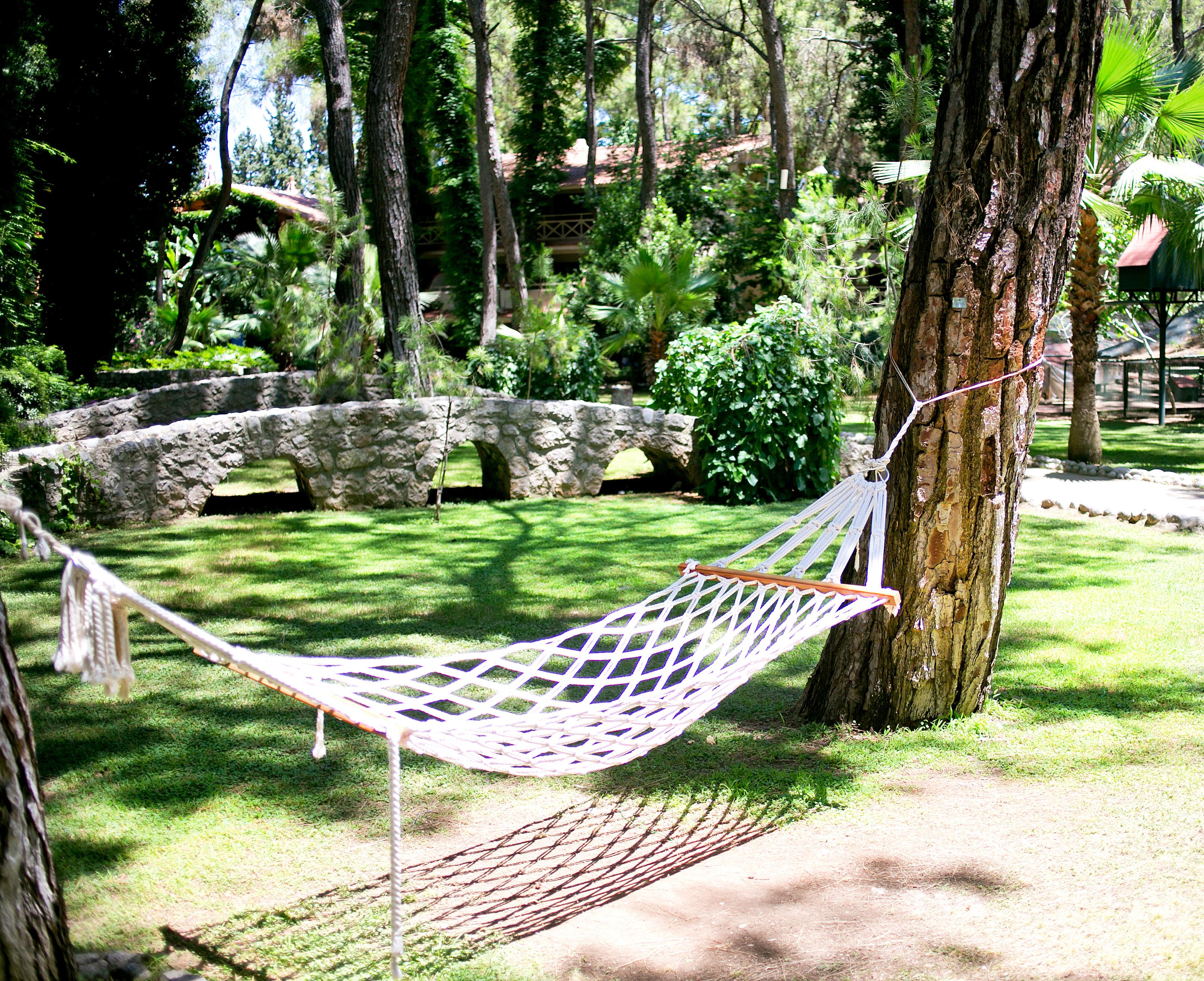 فندق مارتي ميرا تيكيروفا المظهر الخارجي الصورة Hammock in the garden